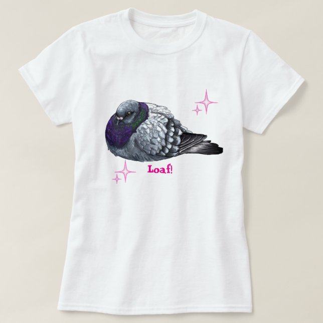 Cute Pigeon Loaf Shirt (Design Front)