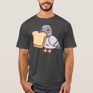 Cute Pigeon With Bread 1 T-Shirt