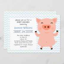 Cute Piggy Baby Shower For Girl