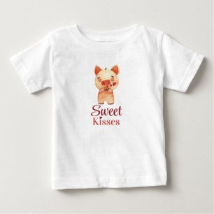 Cute Piggy. Sending Kisses Sweet Kisses Baby T-Shirt