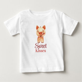 Cute Piggy. Sending Kisses Sweet Kisses Baby T-Shirt