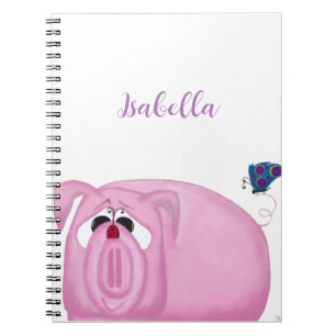 Cute Piglet Chumley And Beautiful Friends Notebook