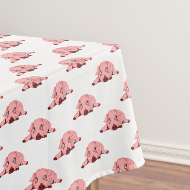 Cute Pigs Tablecloth (In Situ)