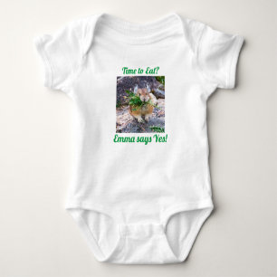 Cute Pika - Time to Eat? Baby Bodysuit