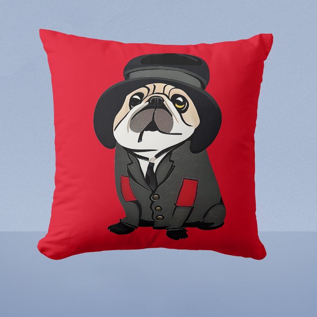 Cute Pillow Pug Dog Lover Hobo Jacket Elbow Patch  (Creator Uploaded)
