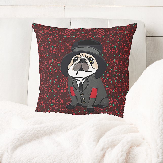 Cute Pillow Pug Dog Lover Hobo Jacket Elbow Patch  (Creator Uploaded)