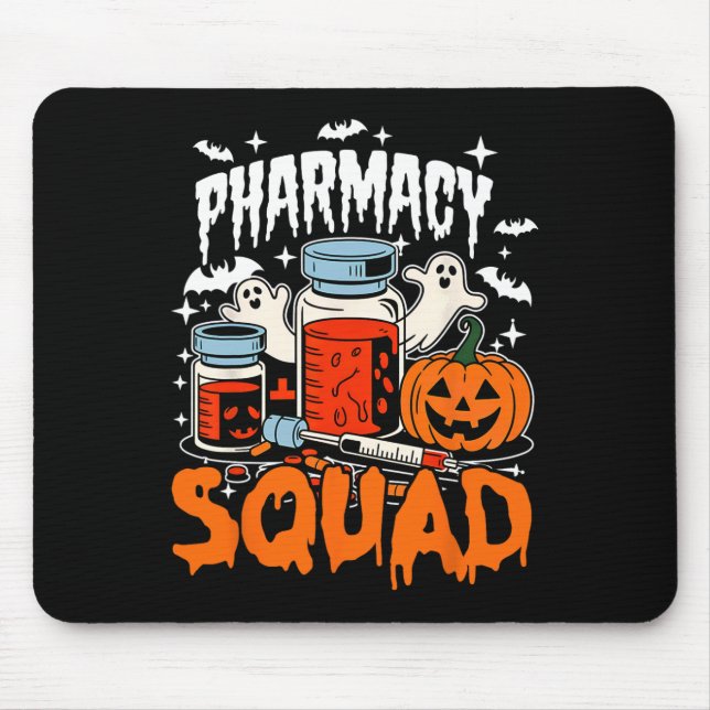 Cute Pills Pharmacy Squad Pharmacist Technician Ha Mouse Pad (Front)