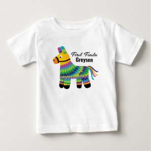 Cute Pinatas Fiesta first Birthday Tshirt