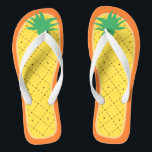 Cute Pineapple Funny Summer Tropical Fruit Style Thongs<br><div class="desc">This pretty "Cute Pineapple Funny Summer Tropical Fruits Stylish Unique Design" Flip Flop is definitely a pretty gift for you or friends in this Summer Season. (You can add text,  monogram or name onto this design by Clicking the Customise it button) 

 More Designs You May Also Like:</div>