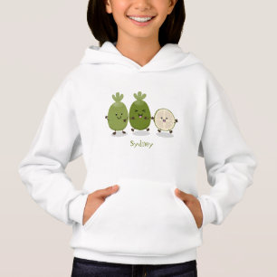 Cute pineapple guava feijoa cartoon illustration