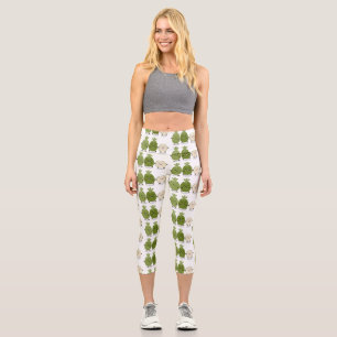 Cute pineapple guava feijoa funny cartoon capri leggings
