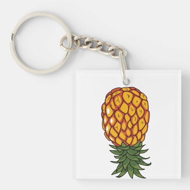Cute Pineapple  Key Ring (Front)