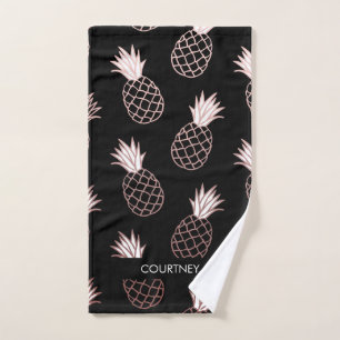 Cute Pineapple Pattern Bath Towel Set