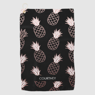 Cute Pineapple Pattern Golf Towel