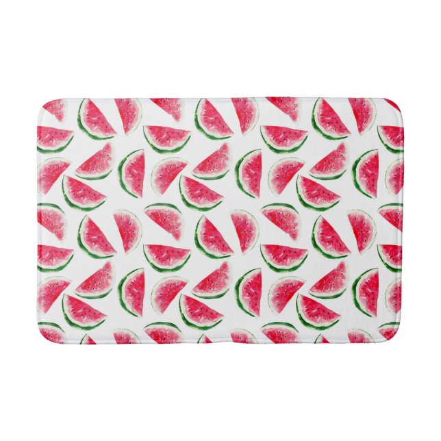 Cute Pineapple & Watermelon Pattern Bath Mat (Front)