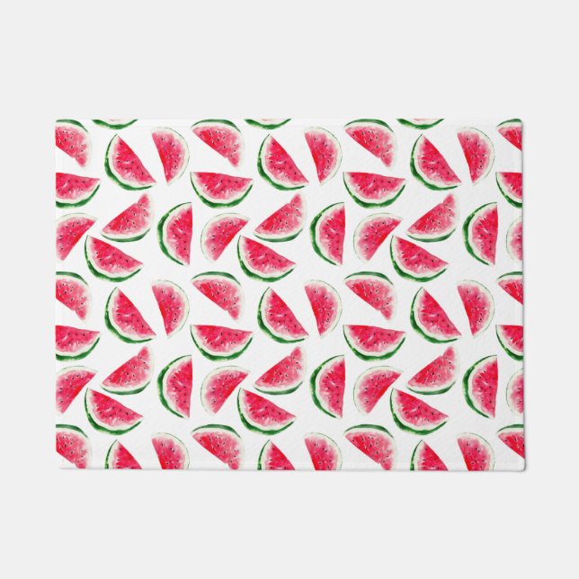 Cute Pineapple & Watermelon Pattern Doormat (Front)