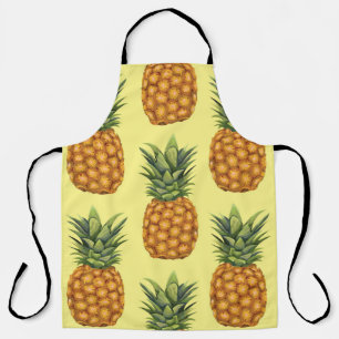 Cute pineapples abstract illustration pattern apron