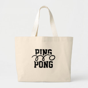 Cute ping pong bag with custom team name