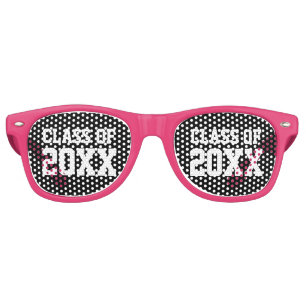 Cute pink 2024 Graduation day party favour Retro Sunglasses