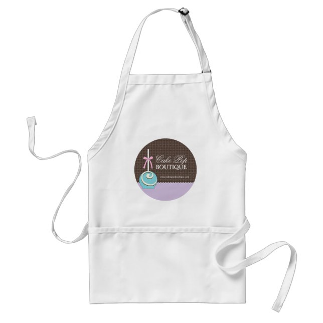 Cute Pink and Brown Cupcake Bakery Apron (Front)