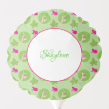 Cute pink and green