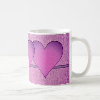 Cute Pink and Purple Heart Coffee Mug
