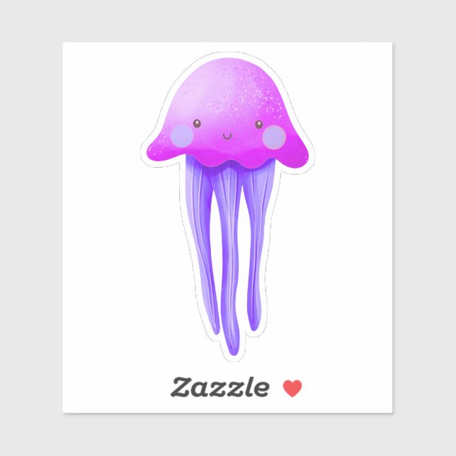 Cute Pink and Purple Jellyfish (Sheet)