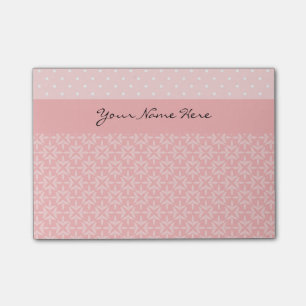 Cute Pink and White Polka Dots Post-it Notes