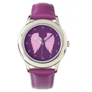 Cute Pink Angel Wings Watch