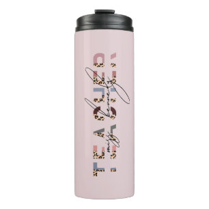 Cute Pink & Animal Print Personalised Teacher Thermal Tumbler