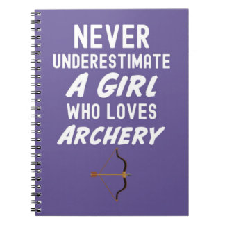 Cute Pink Archery Gifts For Baby Girls Kids Archer Notebook