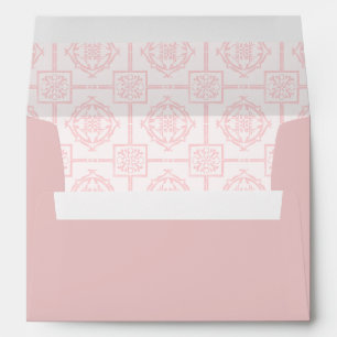 Cute Pink Asian Baby Shower Envelope