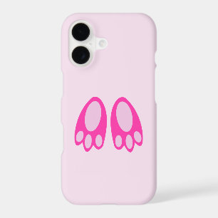 Cute Pink Baby Girl Bunny Feet Easter