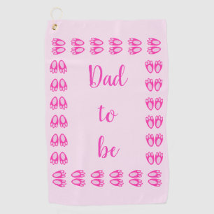 Cute Pink Baby Girl Bunny Feet Easter Custom Golf Towel