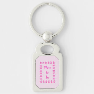Cute Pink Baby Girl Bunny Feet Easter Custom Key Ring