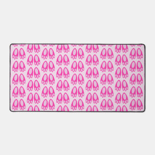 Cute Pink Baby Girl Bunny Feet Easter Patterned Desk Mat