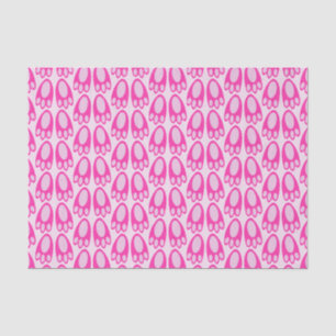 Cute Pink Baby Girl Bunny Feet Easter Patterned Tissue Paper