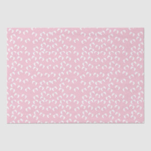 Cute Pink Baby Girl FootPrints Baby Shower  Tissue Paper