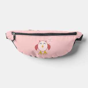 Cute Pink Baby Girl Owl Bum Bags