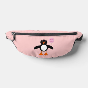 Cute Pink Baby Girl Penguin Bum Bags