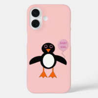 Cute Pink Baby Girl Penguin