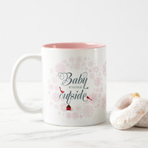 Cute Pink Baby Its Cold Outside Christmas