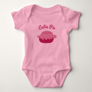 Cute pink baby tutu bodysuit for Cutie Pie girls