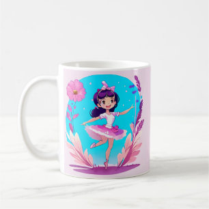 Cute pink Ballerina Coffee Mug