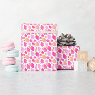 Cute Pink Balloon Girly Pattern  Wrapping Paper