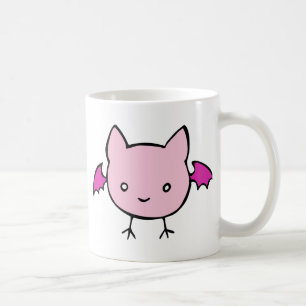 Cute Pink Bat Coffee Mug