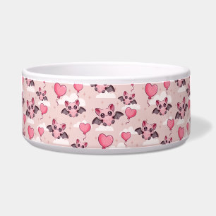 Cute pink bats and hearts