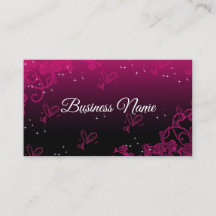 Cute Pink & Black Calligraphy Consultant