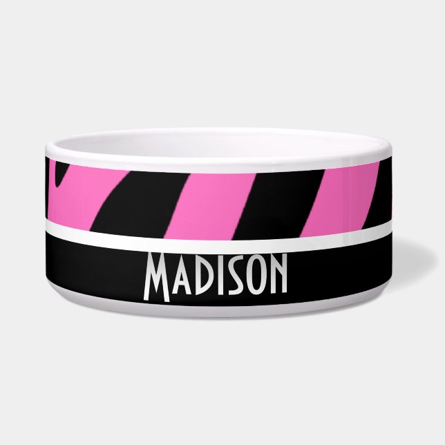 Cute Pink & Black Zebra Stripes (Front)