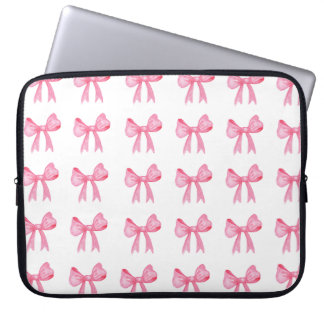 Cute Pink Bow Neoprine laptop sleeve 15 inch 